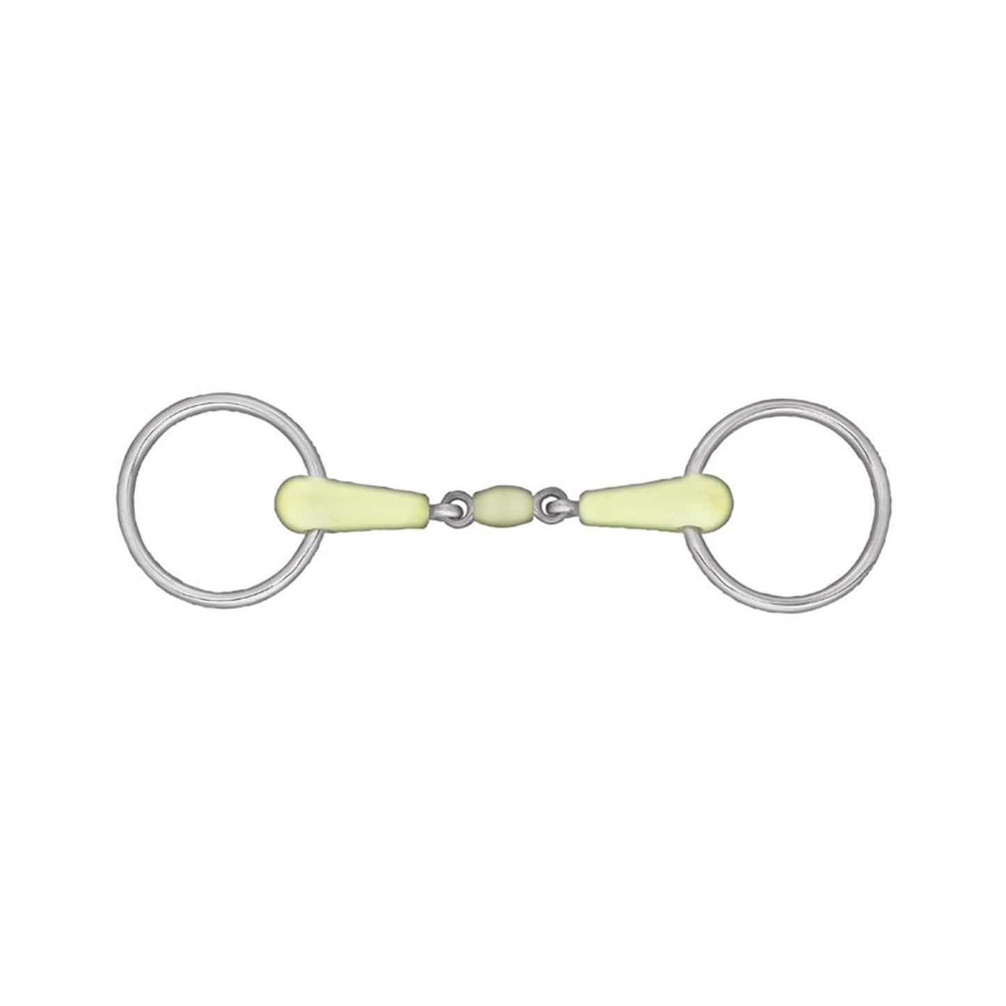 Horze wędzidło podwójnie łamane, o smaku jabłkowym, z ruchomymi kółkami 24h