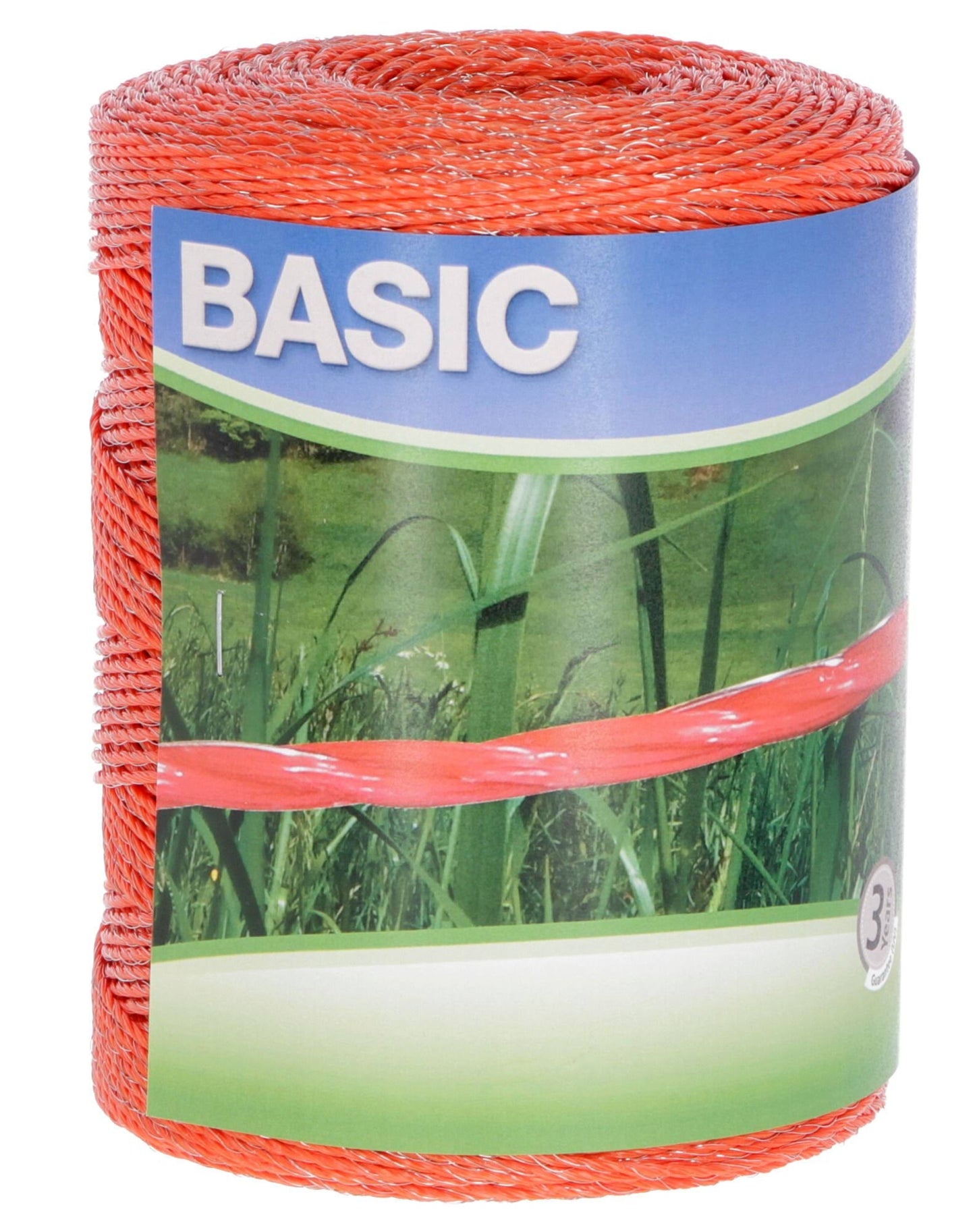 Kerbl paśma ogrodzeniowa BASIC, 200m x 10mm, pomarańczowa