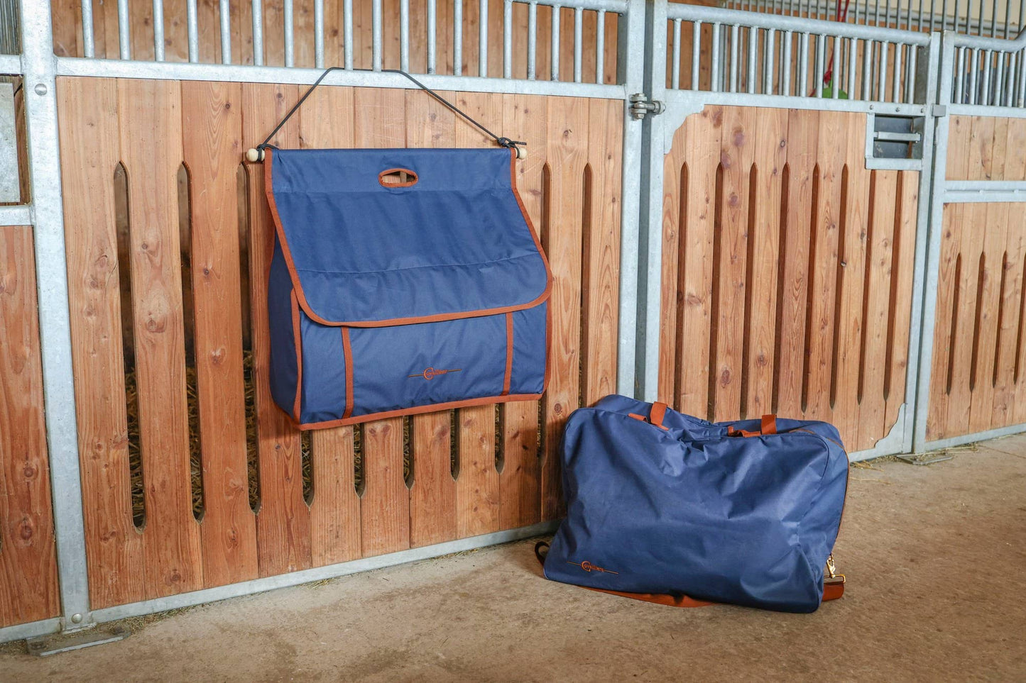 Covalliero torba na derki Milano, granatowy/ beżowy