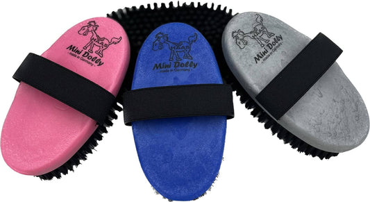 Haas Szczotka dla konia Mini Dolly, ze szlufką, różne kolory, 15 cm