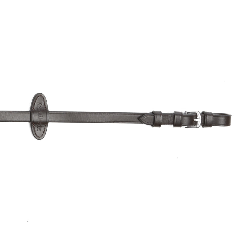 Kavalkade wodze gumowe ze stoperami "Grip" 16mm, brązowe 24h