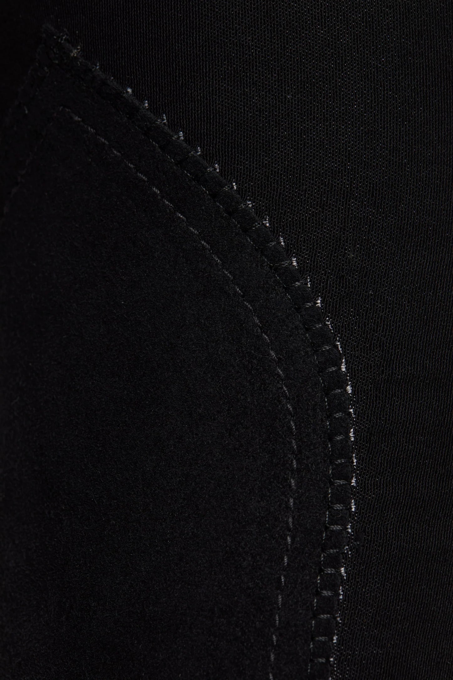 Horze bryczesy damskie z kolanowym, skórzanym lejem Daniela, czarne