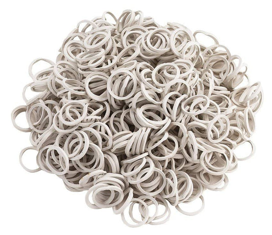 Covalliero gumki do grzywy konia, biały, 800 szt.