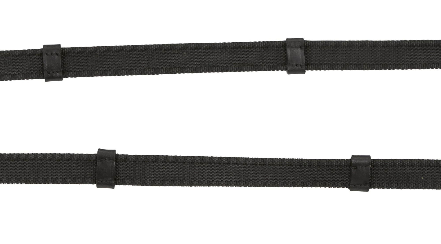 Covalliero wodze gumowane AntiSlip, 15 mm, czarne 24h