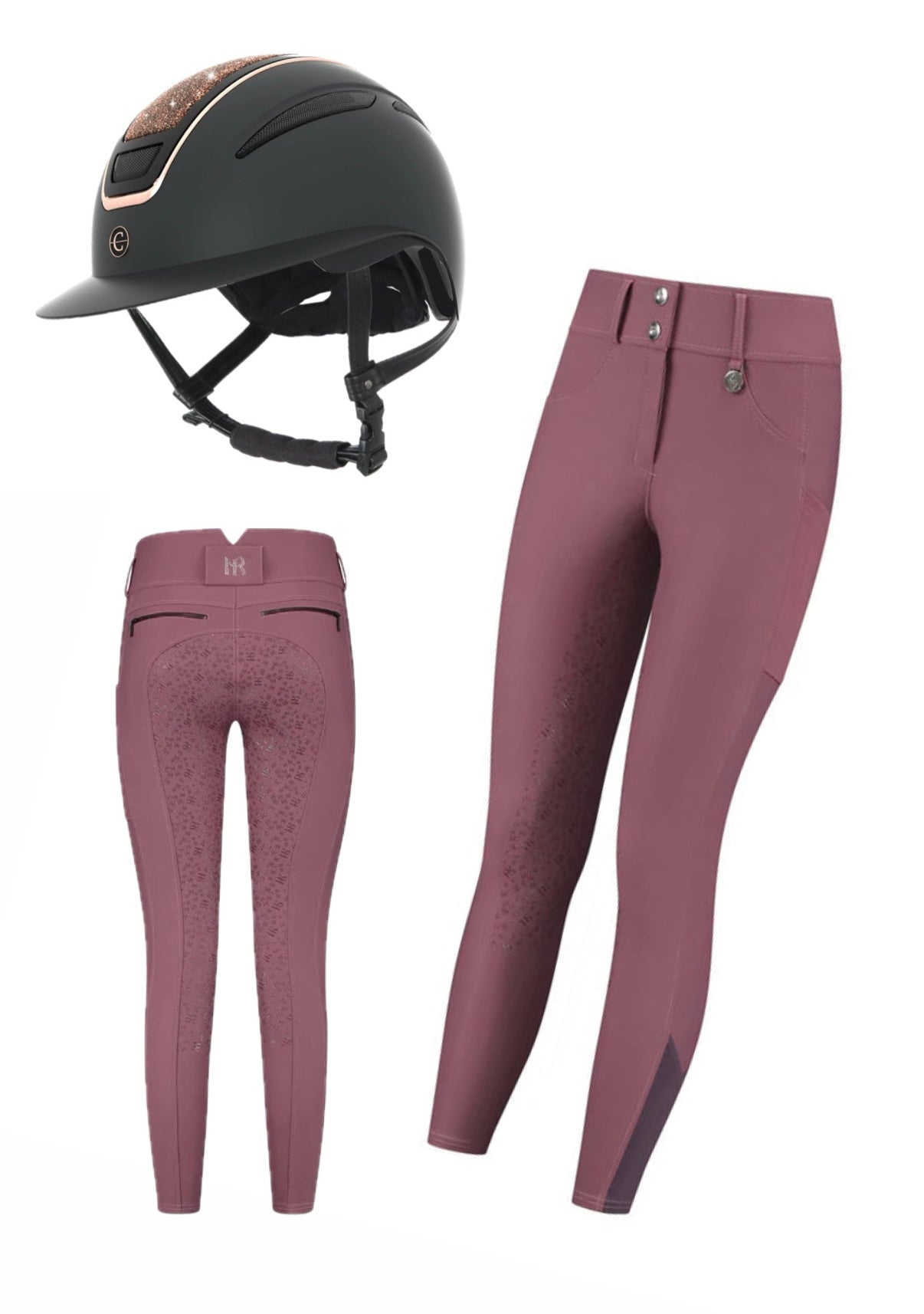 Zestaw nr 15 - bryczesy, kask 24h