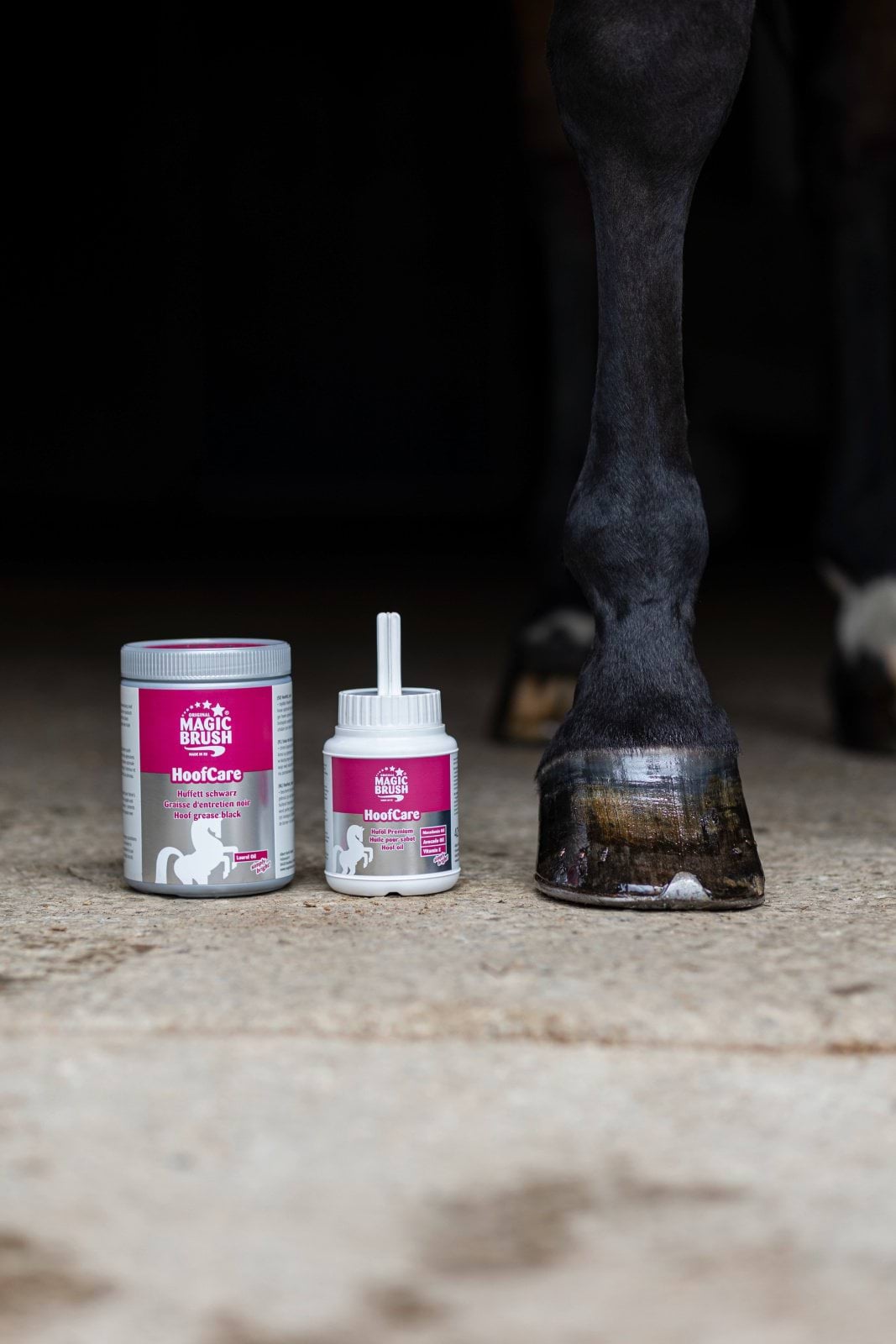 MagicBrush olej do kopyt z pędzelkiem Premium 425ml 24h