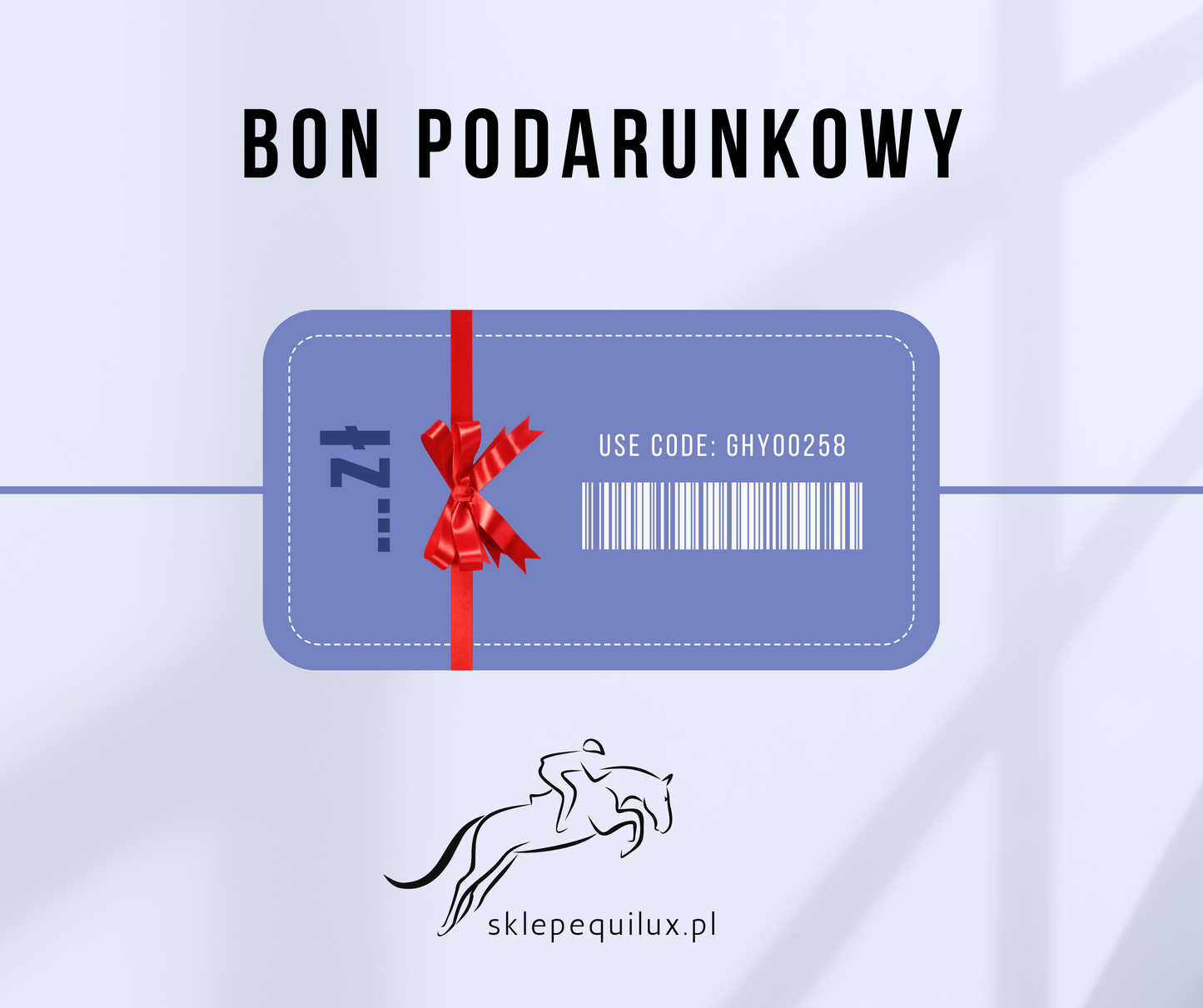 Bon podarunkowy do sklepu „EquiLux”
