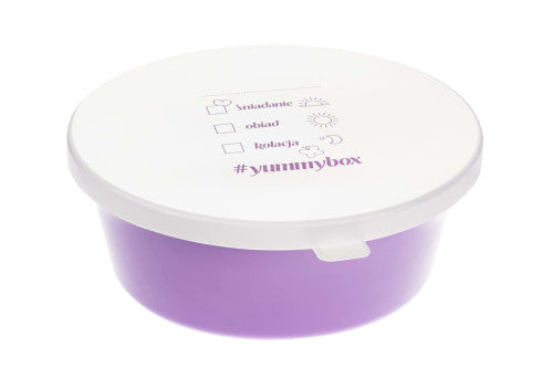 Zestaw miska na paszę, 6 l, lawendowa + pokrywka do miski Yummy 24h
