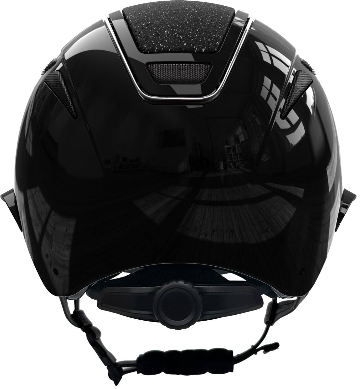 Covalliero kask jeździecki Elite Polo, lakierowany czarny 24h