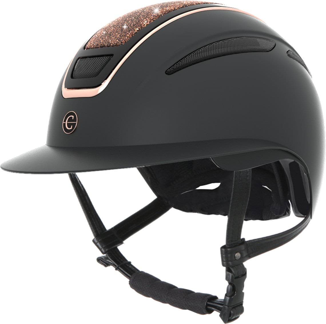Covalliero kask jeździecki Elite Polo, rosegold 24h