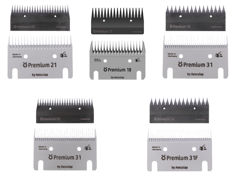 Aesculap ostrze górne i dolne Premium, do maszynki do strzyżenia