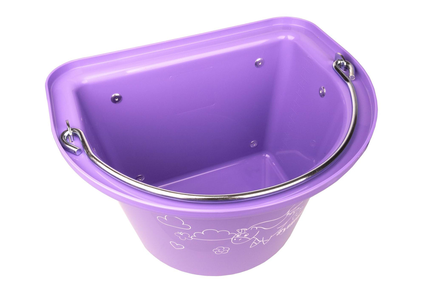 Kerbl żłób na paszę z zawiesiem i pałąkiem Yummy, 12 l, lawendowy 24h