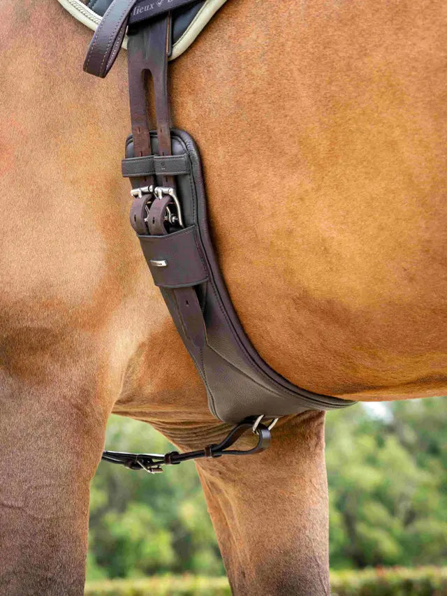 LeMieux krótki popręg Arika Contoured Dressage, brązowy