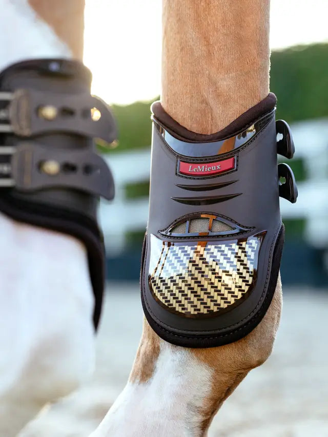 LeMieux ochraniacze skokowe tylne Exo-Flex, brązowe 24h