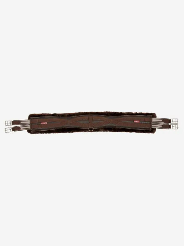 LeMieux popręg Fleece Lined Anatomic, brązowy