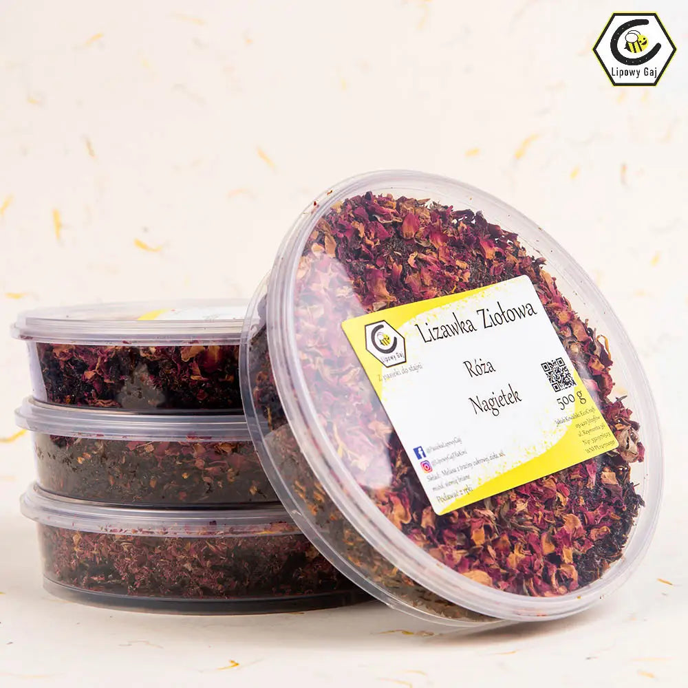 Lipowy Gaj lizawka miodowo ziołowa - róża, nagietek 24h