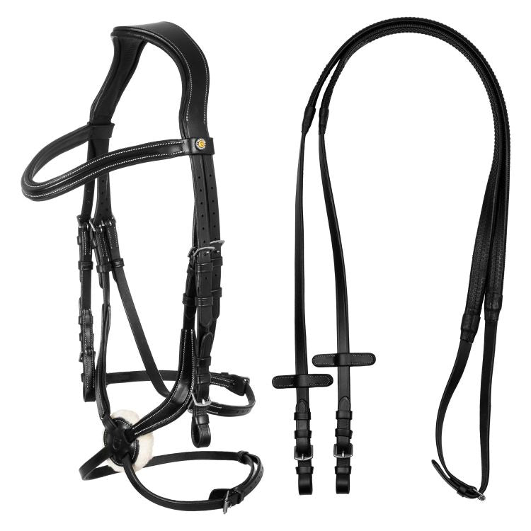 Equestro ogłowie meksykańskie Black 24h