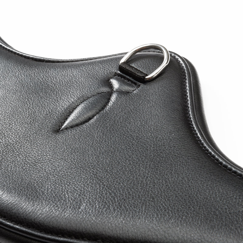 Kavalkade popręg półksiężycowy z miękkiej skóry "Casper", czarny 24h