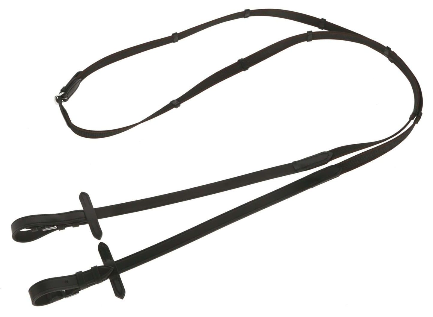 Covalliero wodze gumowane AntiSlip 20 mm, czarny/brązowy
