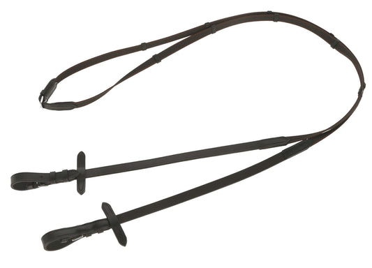 Covalliero wodze gumowane AntiSlip 15 mm, czarny/brązowy