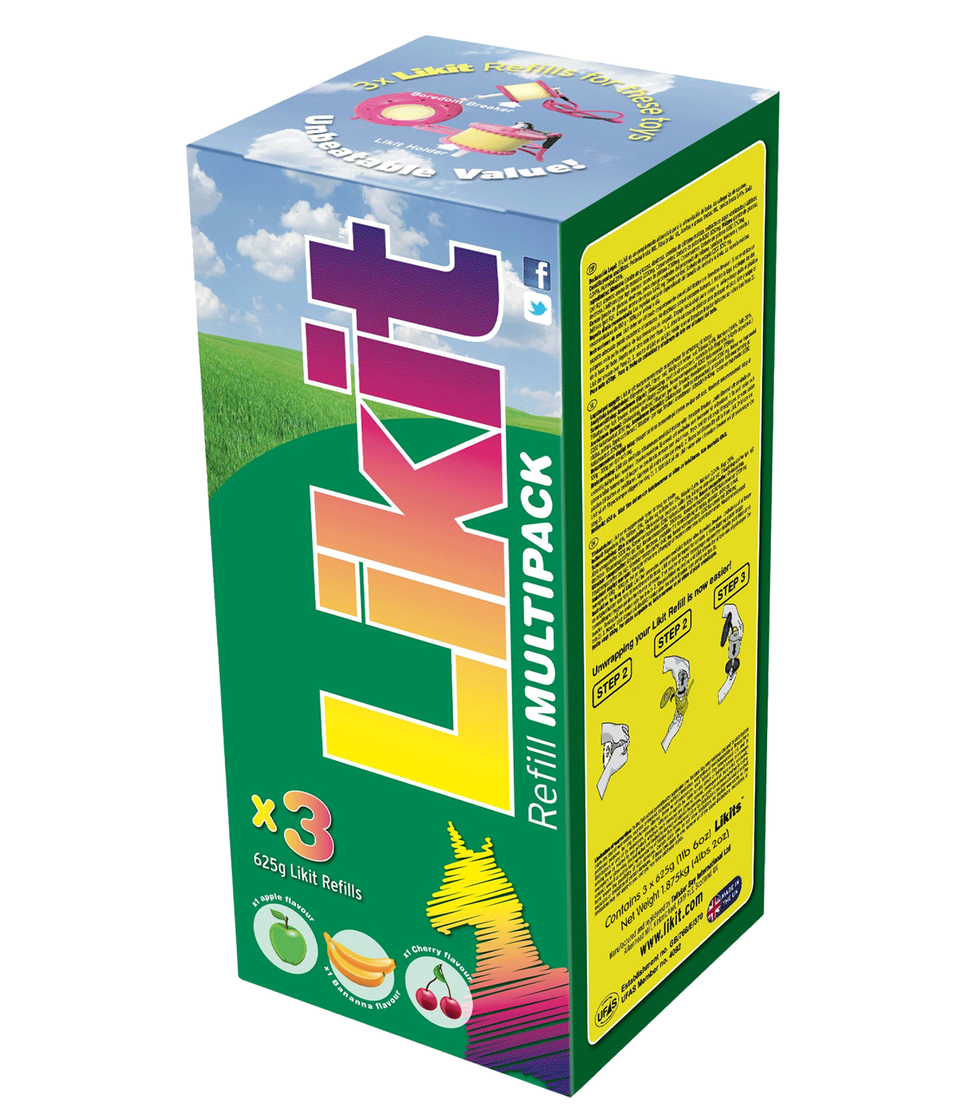 Likit zestaw lizawek 3x625g 24h