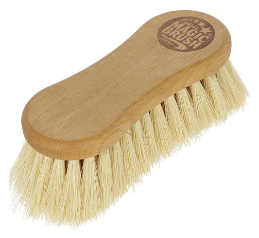 MagicBrush szczotka dla konia miękka drewniana, włókno 5cm