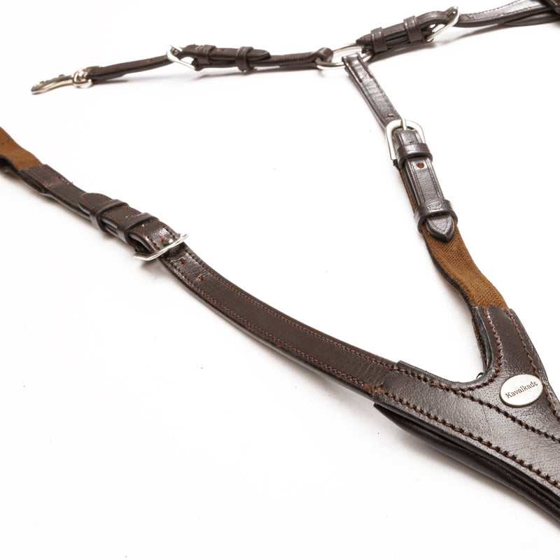 Kavalkade napierśnik 5-punktowy z wytokiem "Caya", brązowy 24h