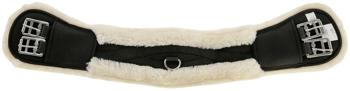 Covalliero popręg ujeżdżeniowy, ze sztucznym futrem, czarny