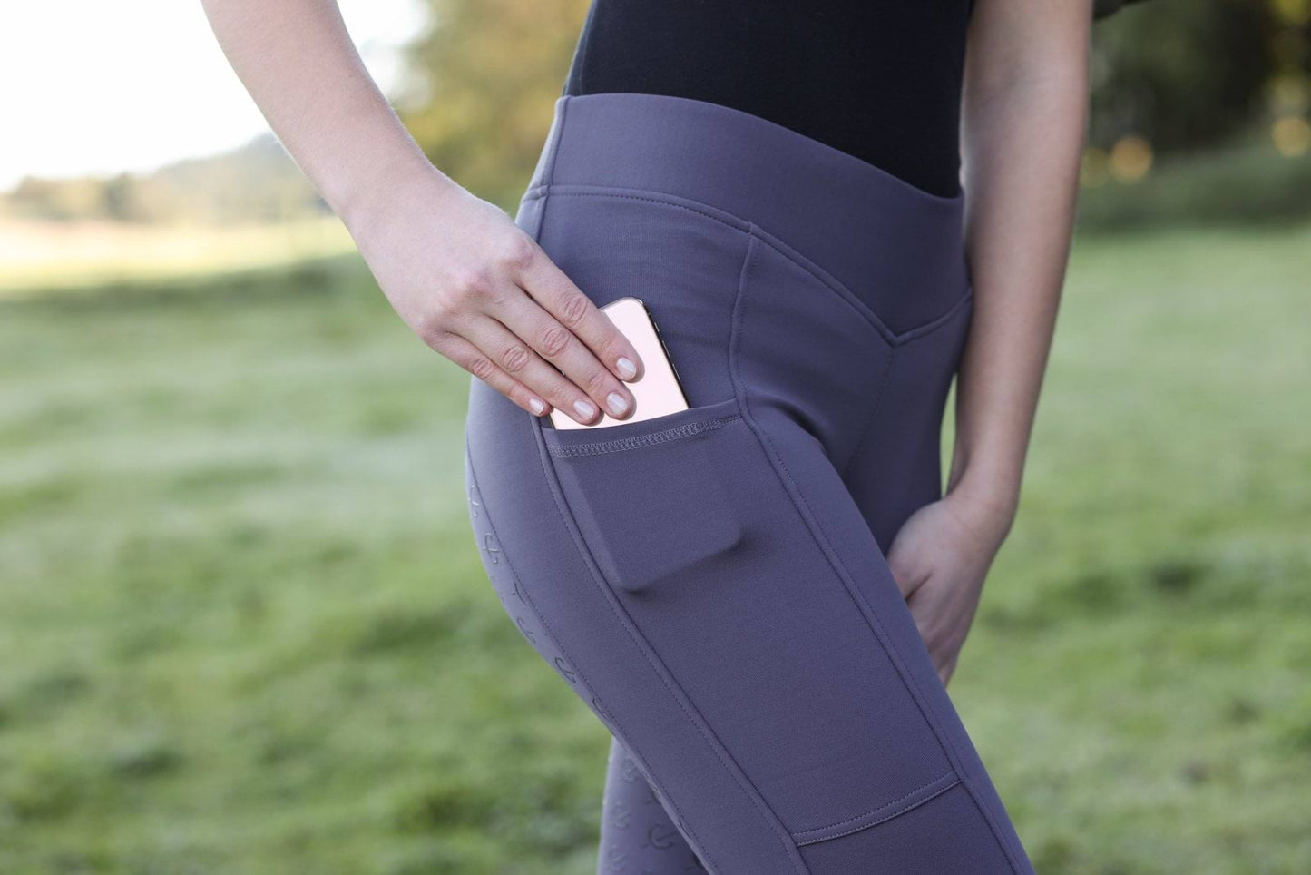 Covalliero legginsy jeździeckie ClassicStar, damskie, grafitowy
