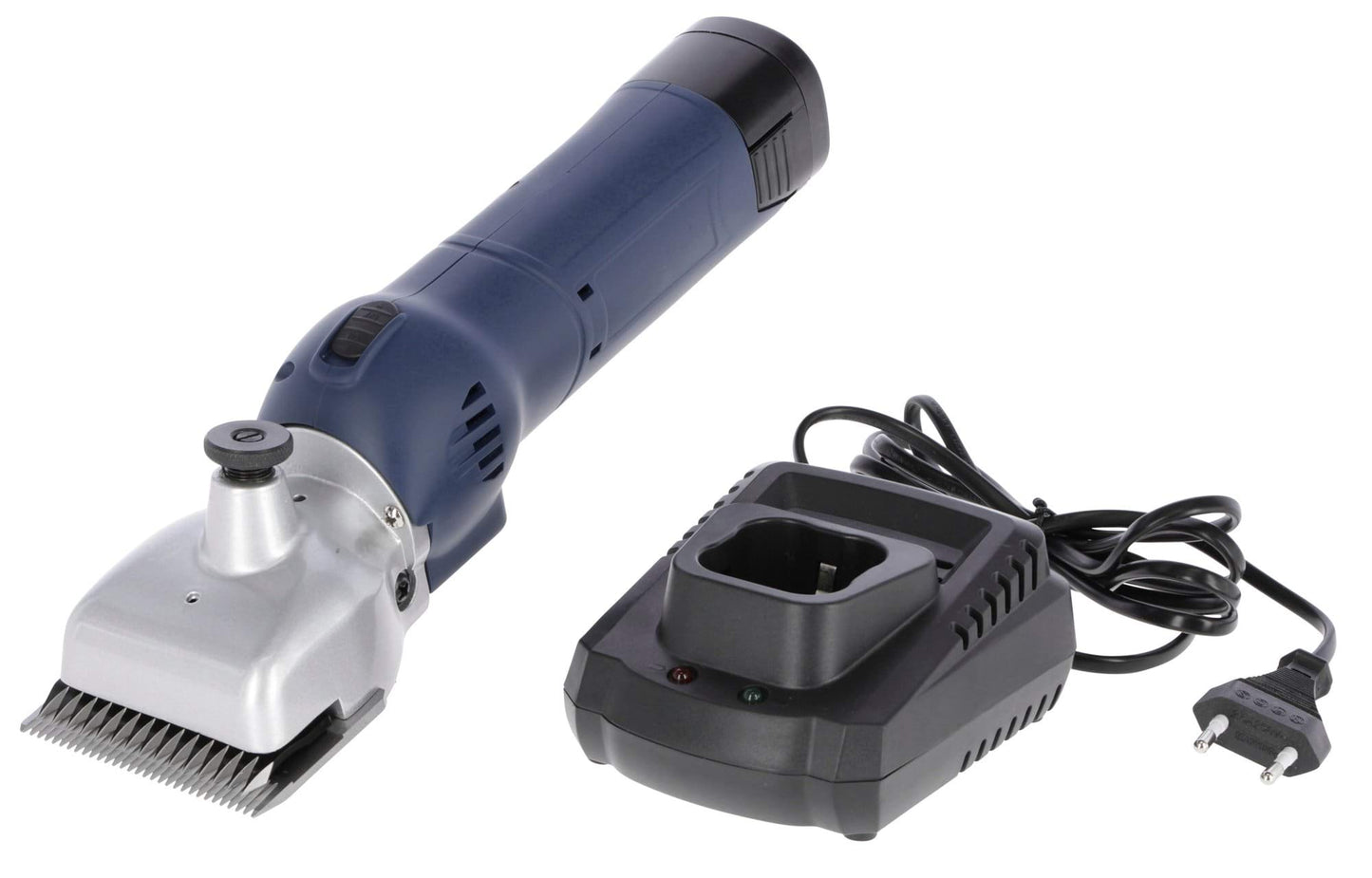 Clipster maszynka do strzyżenia koni FarmClipper Akku2, 2 akumulatory, niebieski