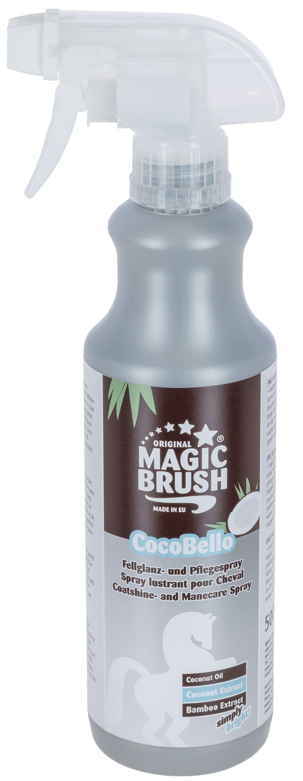 MagicBrush spray do pielęgnacji sierści, grzywy i ogona dla konia Coco Bello, 500 ml 24h