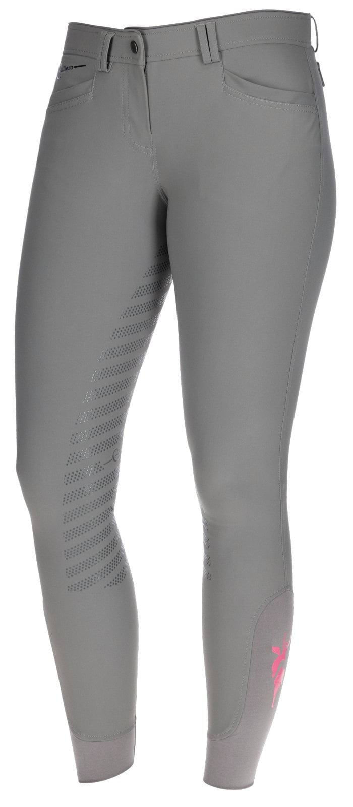 Covalliero bryczesy Janne x PinkRibbon, damskie, pełny lej, grafitowy
