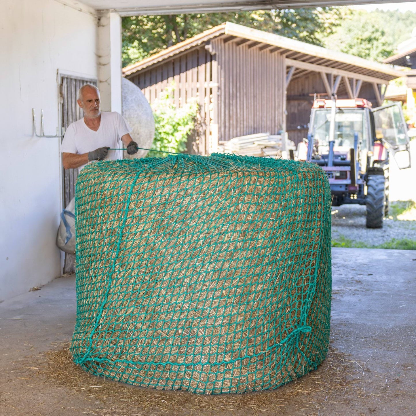 Kerbl siatka na siano do bel, do zawieszania, zielony, 125 x 160 cm, oczko 4,5 cm