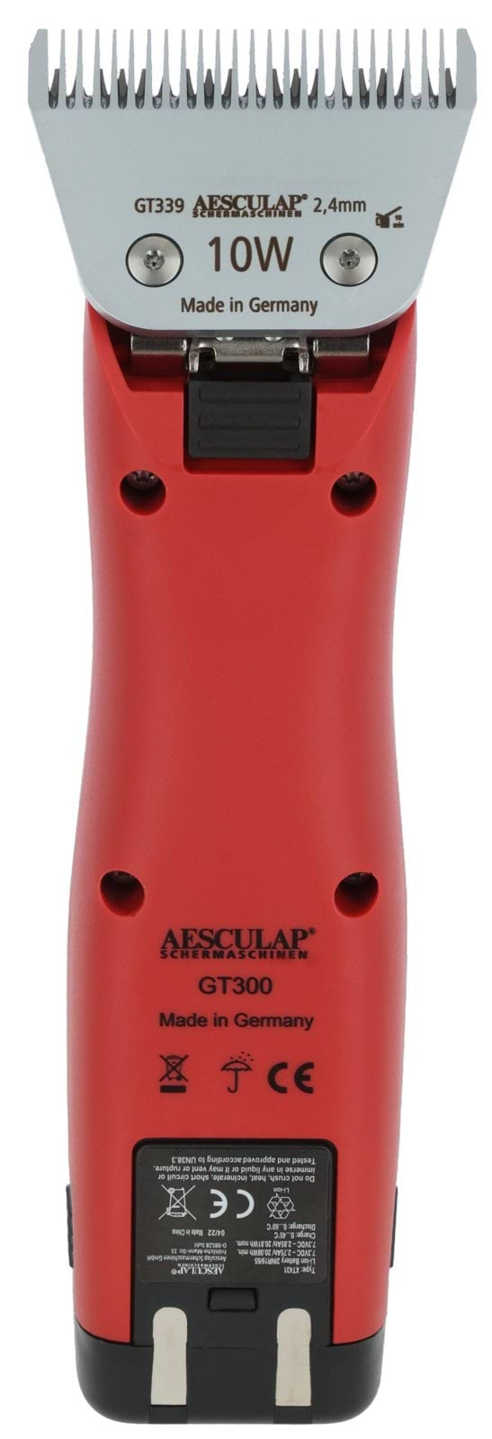 Aesculap maszynka do strzyżenia koni FAV5 CL Horse, 1 akumulator, czerwona