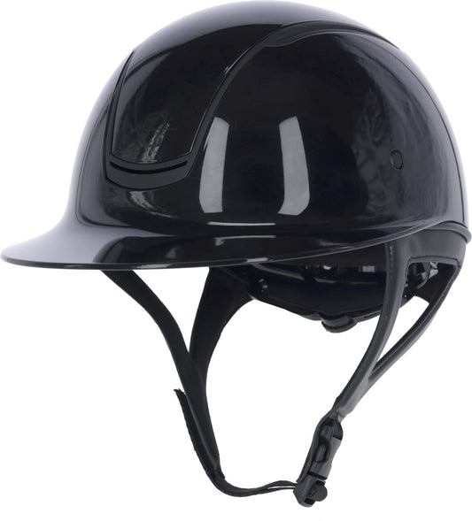 Covalliero kask jeździecki Eclipse Polo, lakierowany czarny