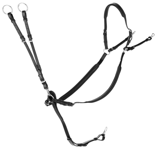Covalliero napierśnik z wytokiem dla konia, czarny