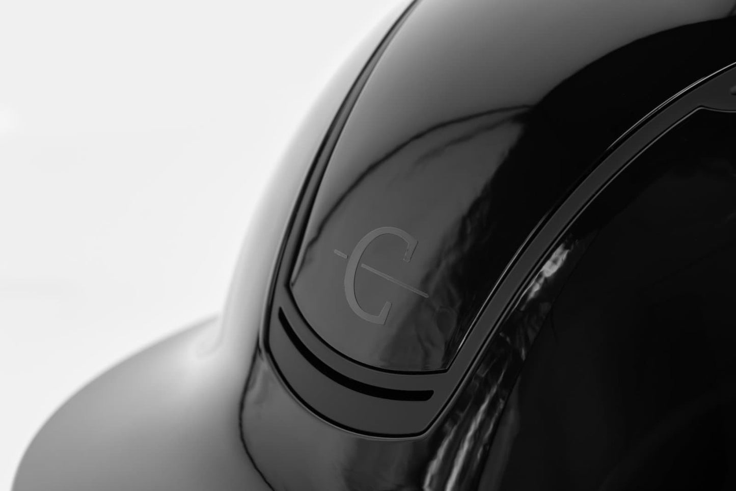 Covalliero kask jeździecki Eclipse Polo, lakierowany czarny