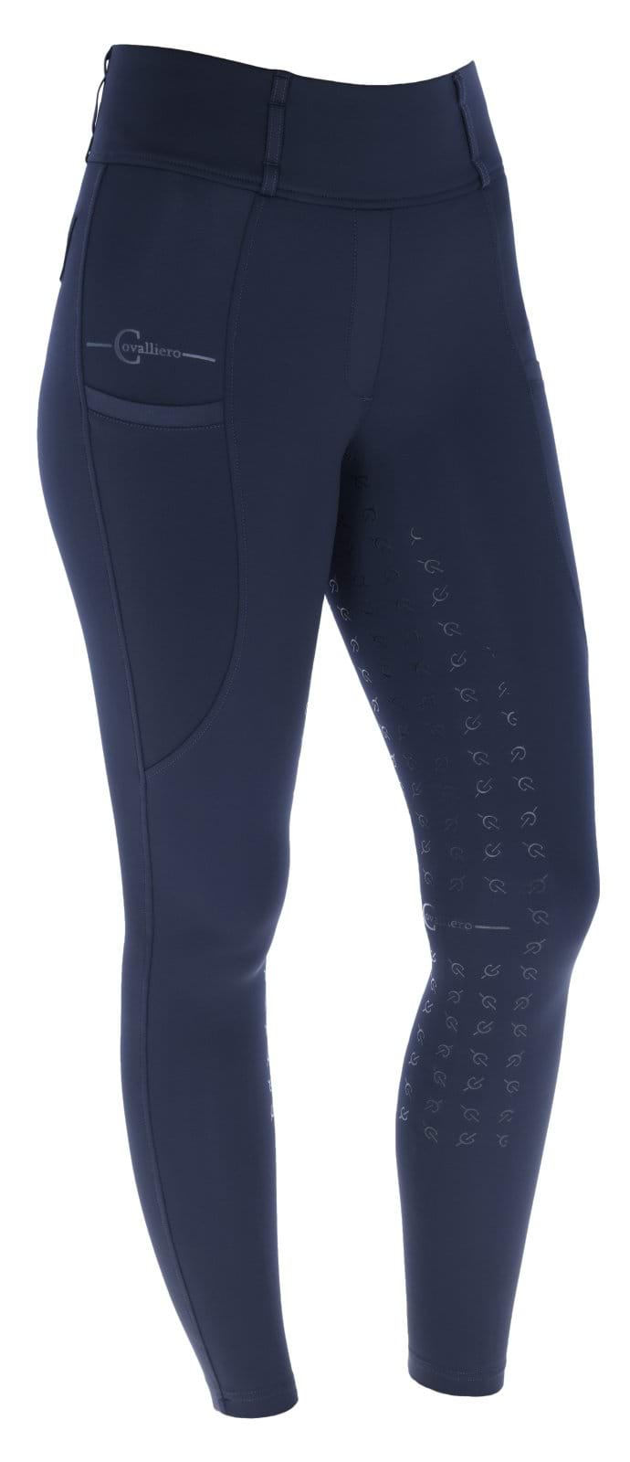 Covalliero legginsy jeździeckie HighWaist, damskie, granatowy