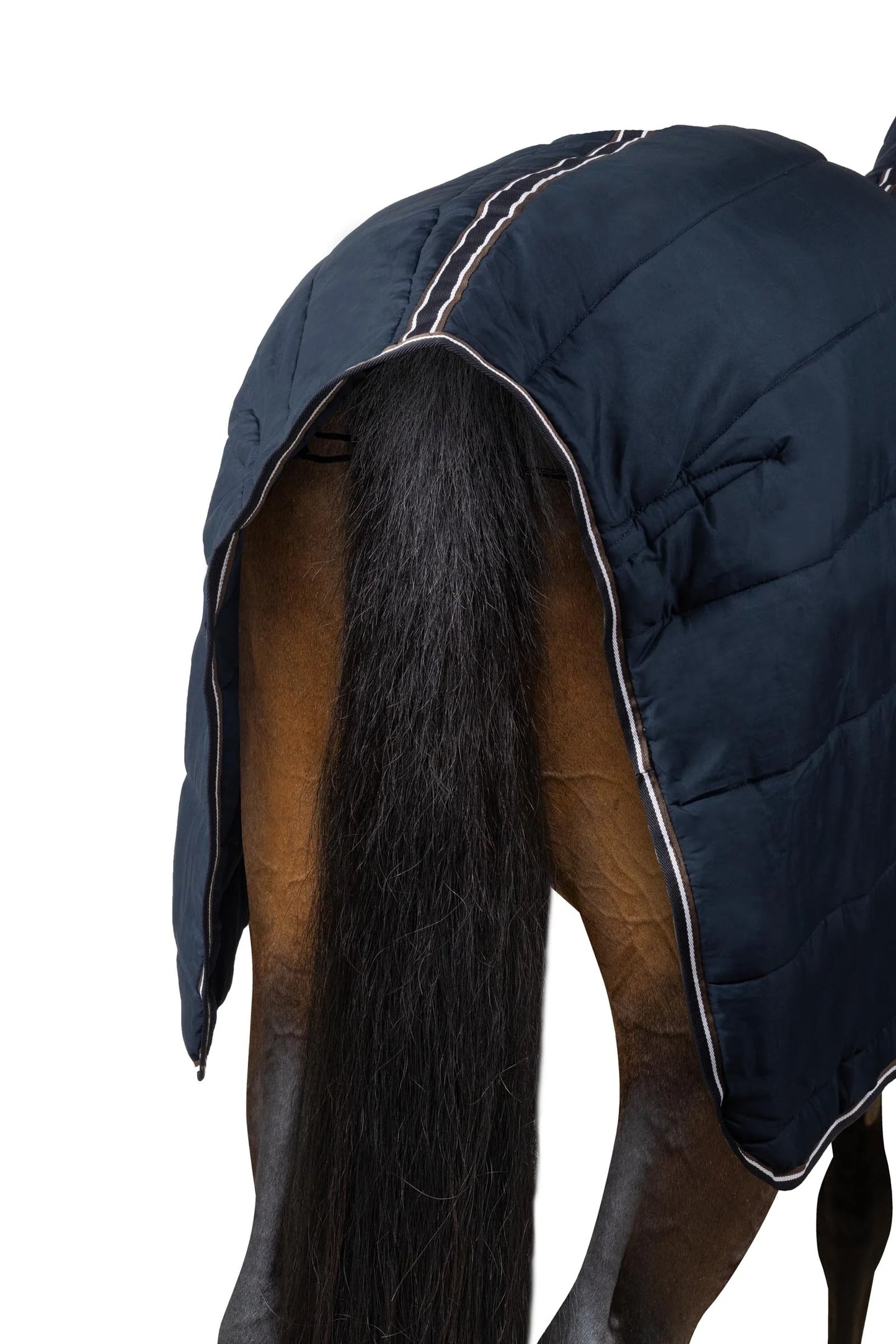 Horze derka stajenna z kapturem Glasgow 150g, blueberry 24h