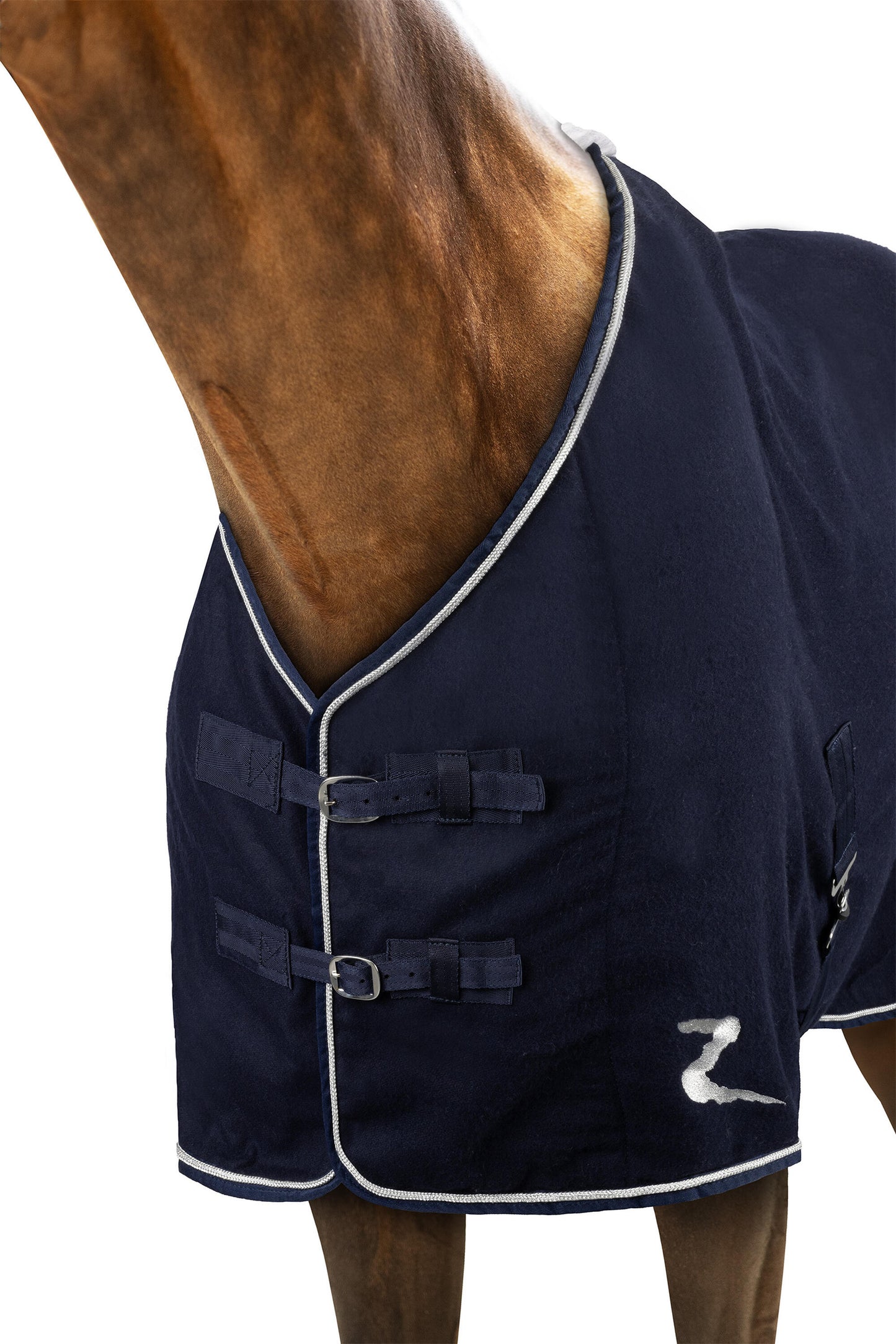 Horze derka wełniana Millau, Dark Navy 24h