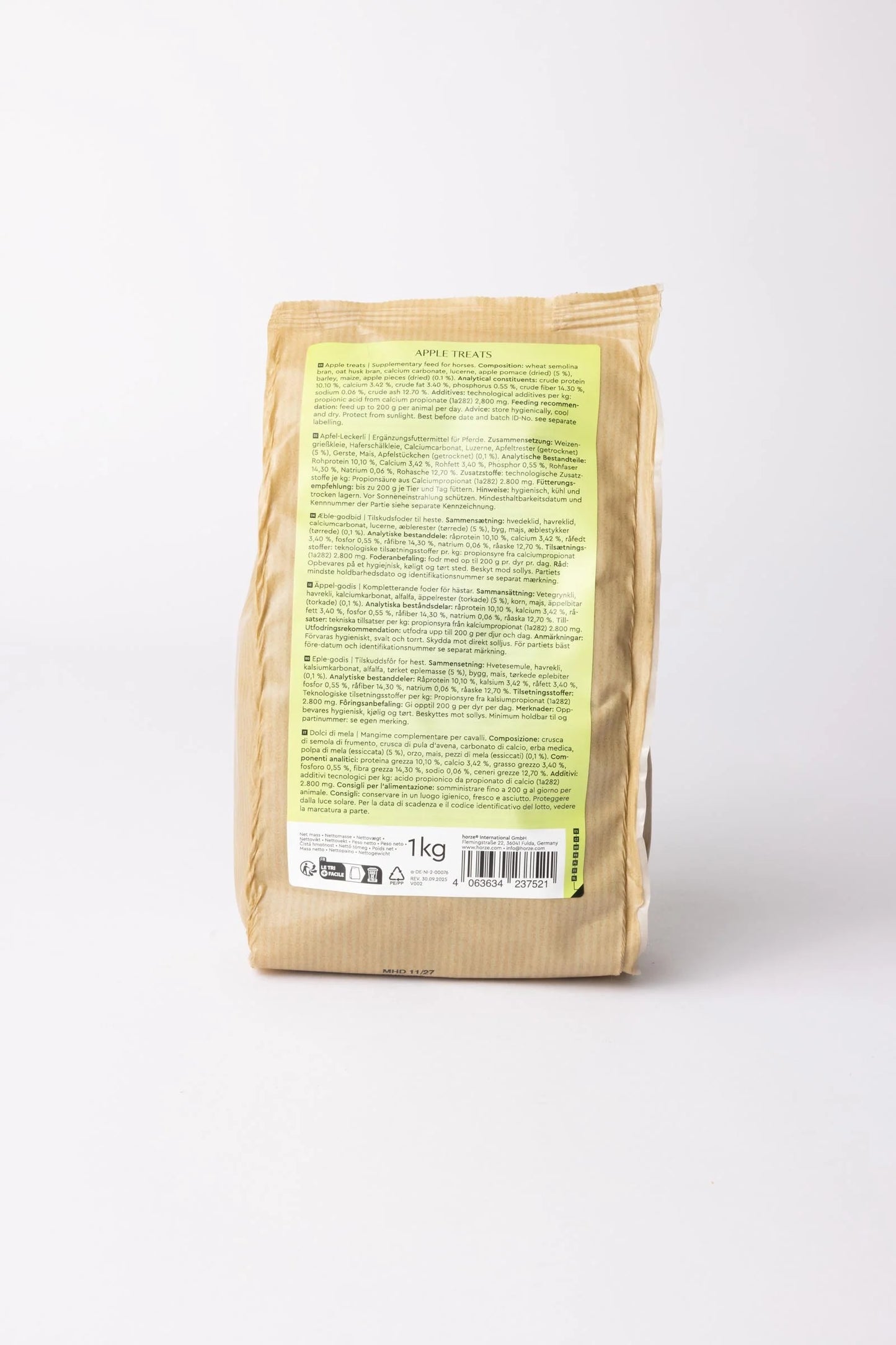 Horze przysmaki dla koni Biscuits, jabłko 1kg 24h