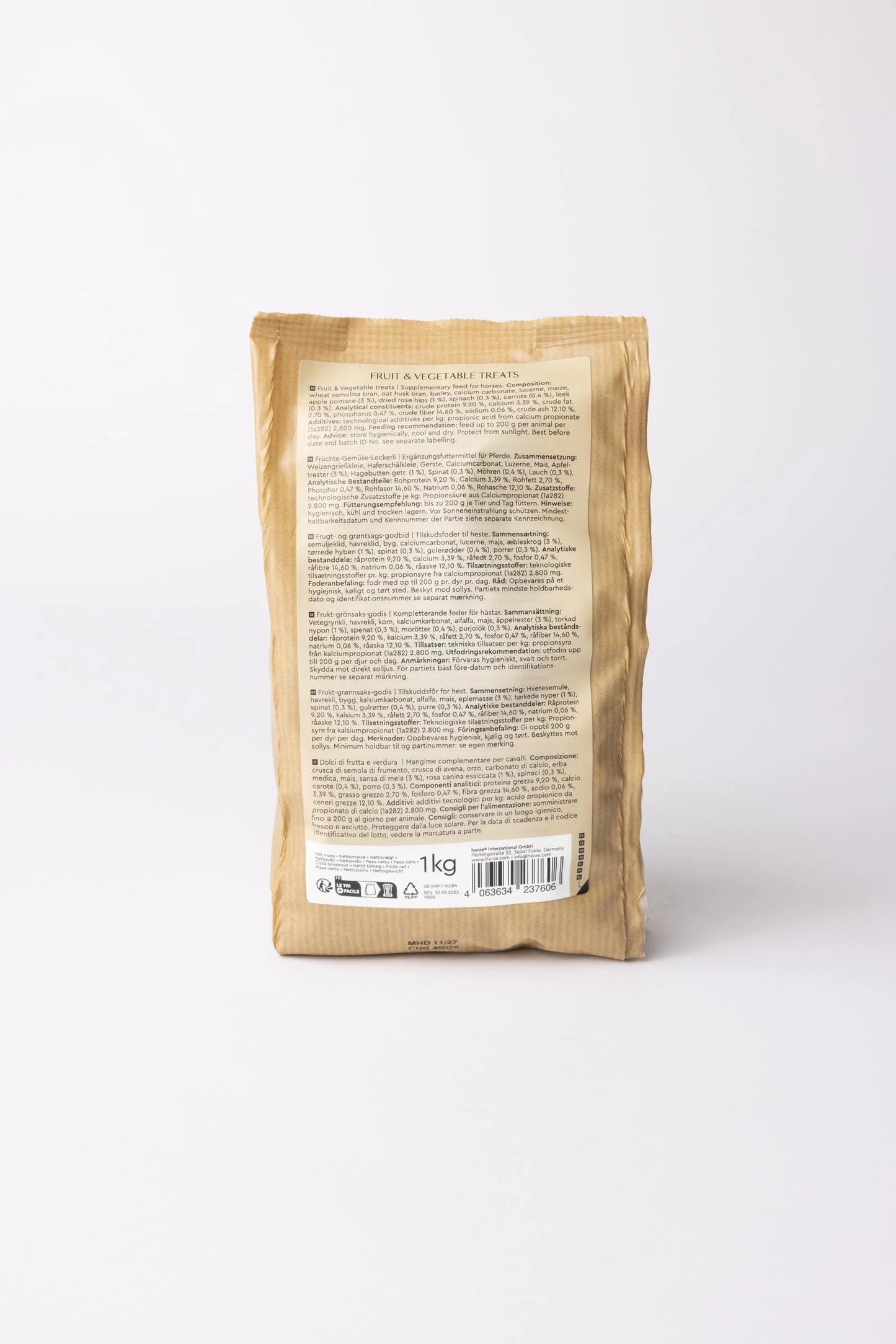 Horze przysmaki dla koni Biscuits, owoce & warzywa 1kg 24h