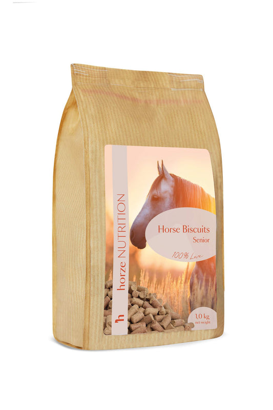 Horze przysmaki dla konia Biscuits, Senior 1kg 24h