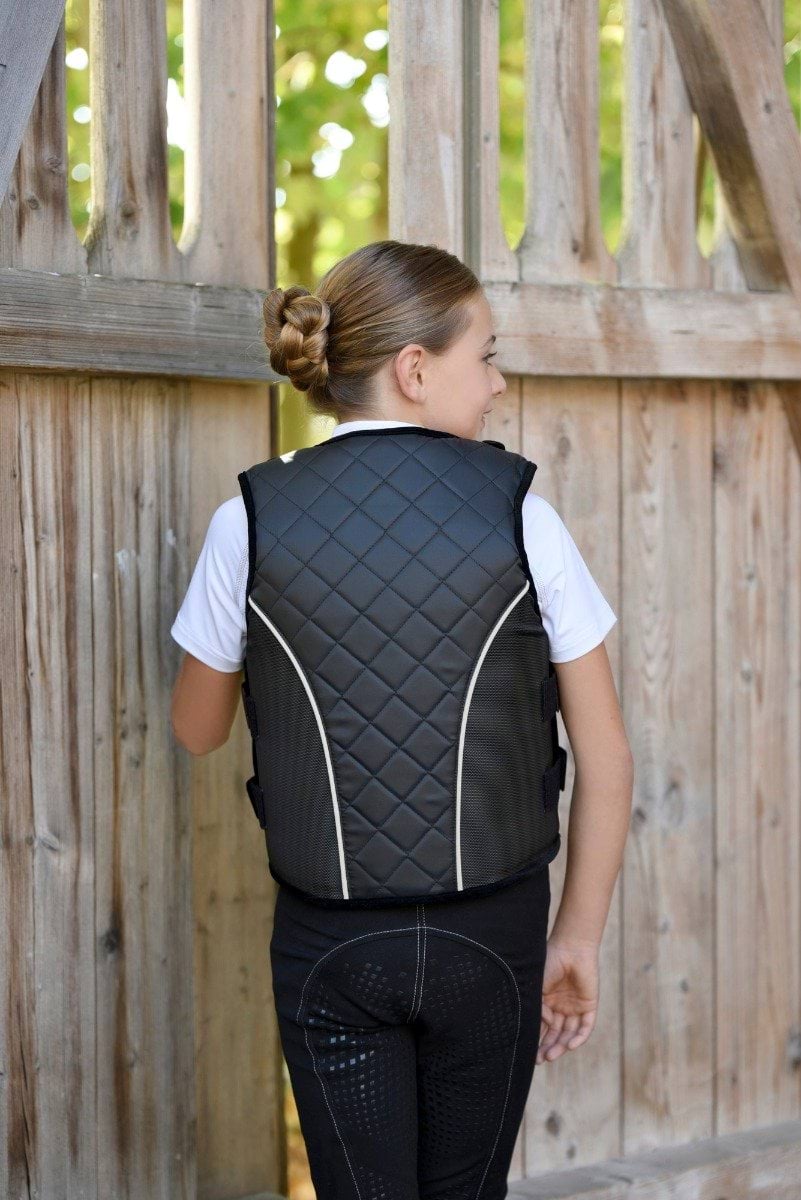 Covalliero kamizelka jeździecka ochronna ProtectoFlex light, dla dzieci, czarny