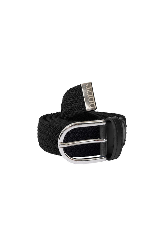 Horze pasek Unisex Stretch, czarny 24h
