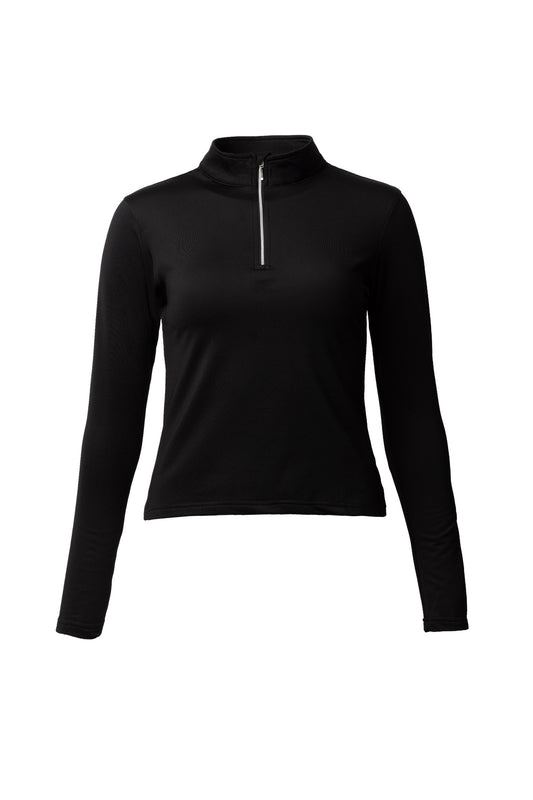 Horze Luminox damski longsleeve techniczny, czarny 24h