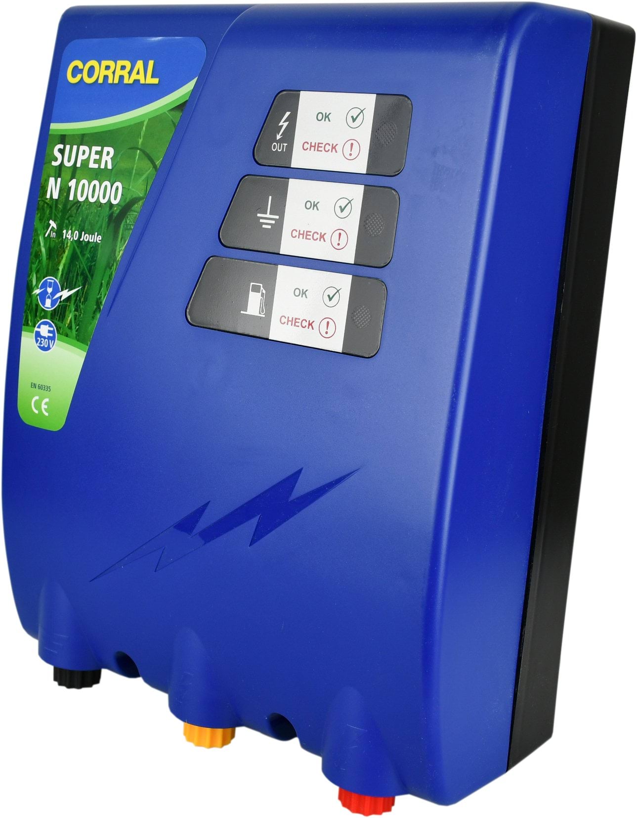 Kerbl elektryzator sieciowy Corral N 10000, na dziki, dla koni, byków, bydła, owiec i kóz, 14,0 J