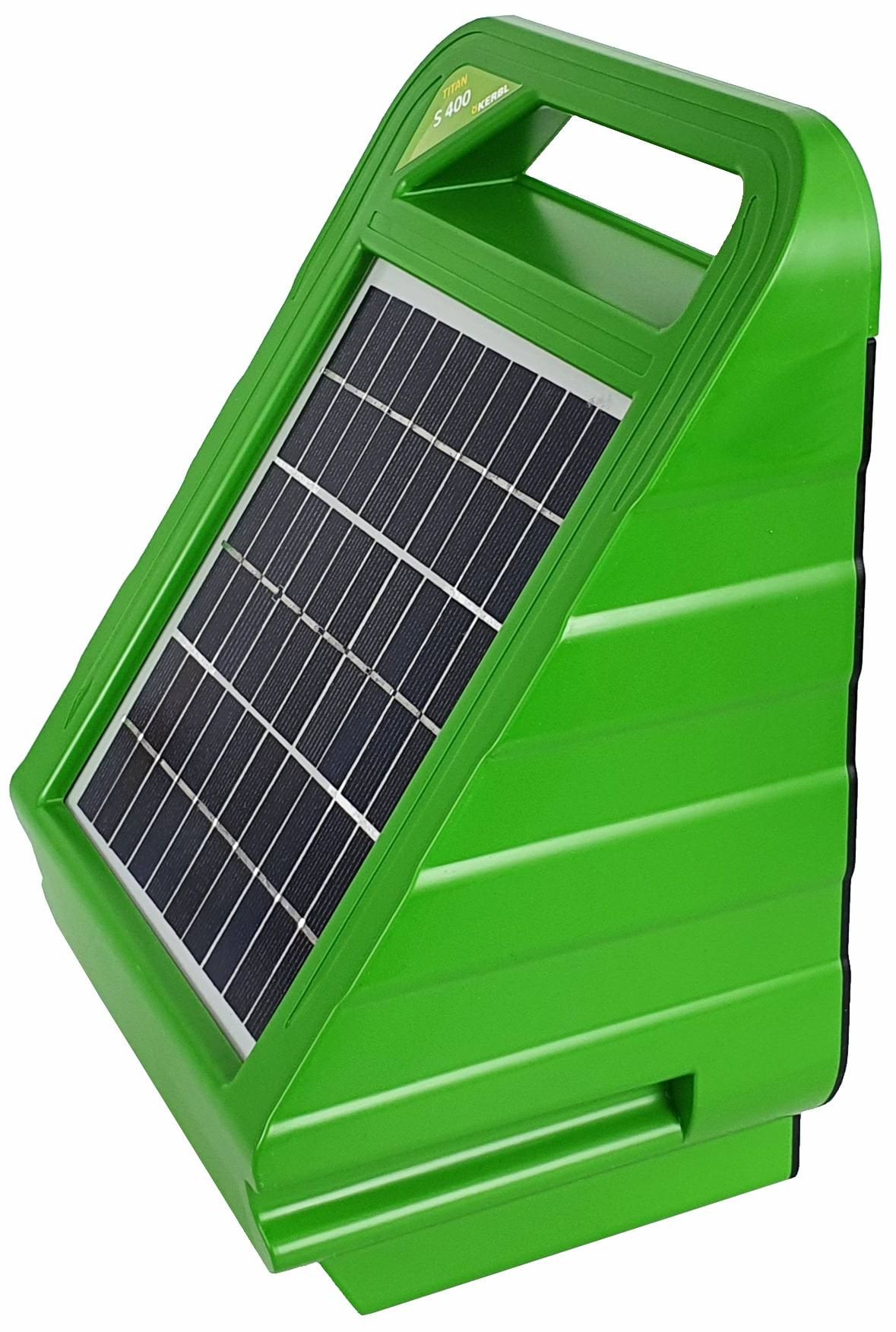 Kerbl elektryzator solarny TITAN S 400, dla koni, bydła i małych zwierząt, 0,40 J