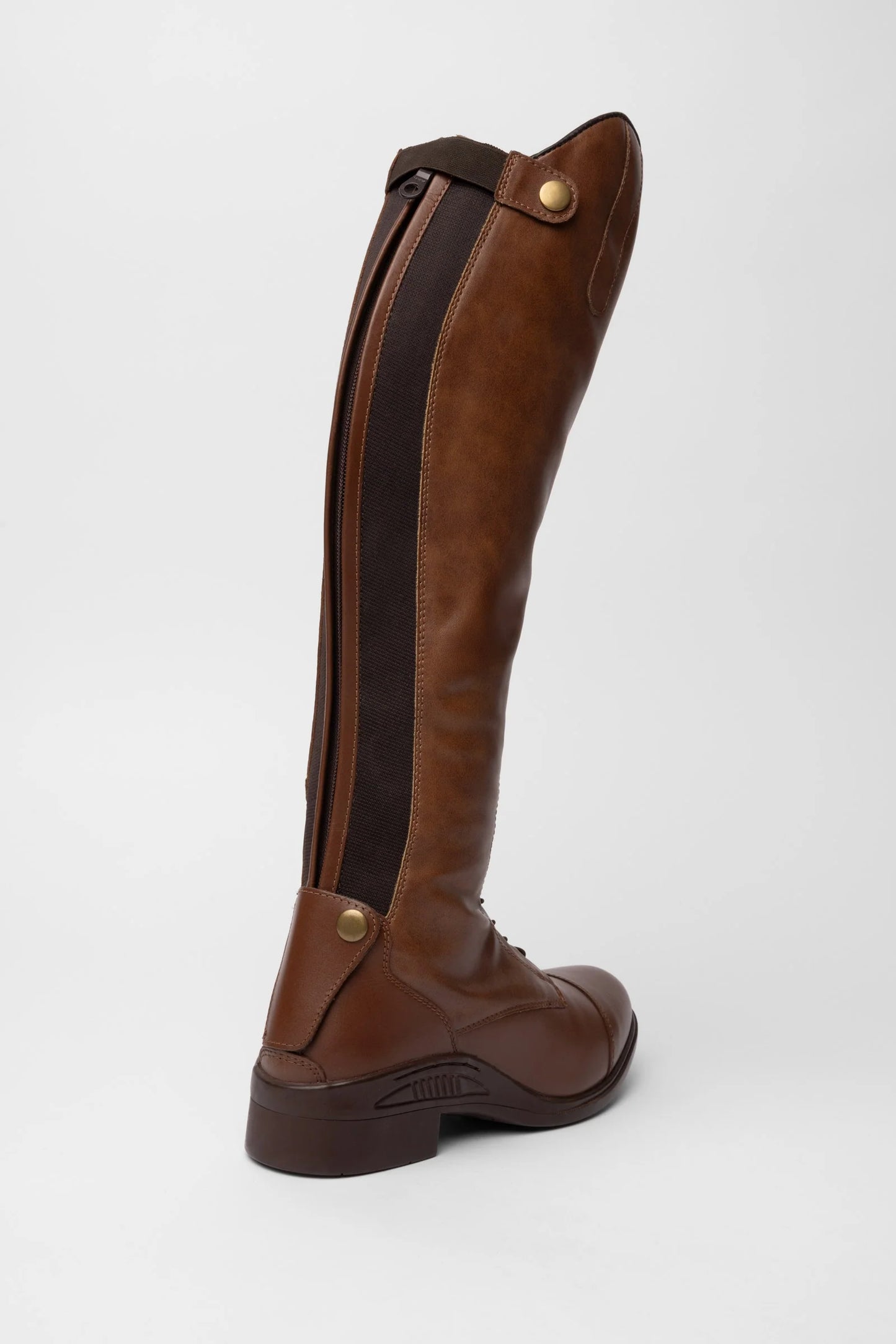 Horze sznurowane oficerki damskie, jasny brąz