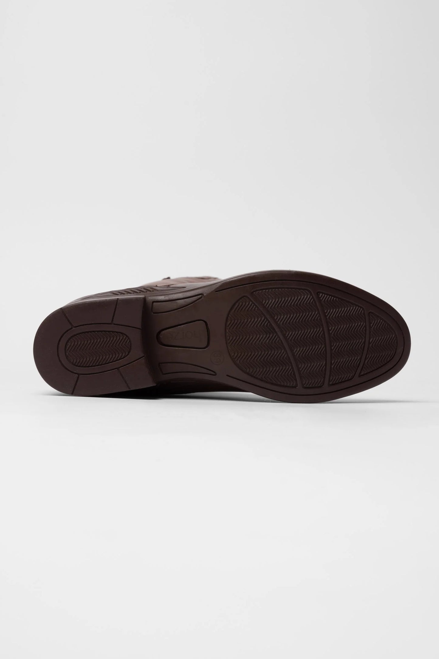 Horze sznurowane oficerki damskie, jasny brąz